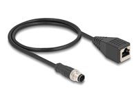 M12 Cable A-coded 8 pin male to RJ45 fem