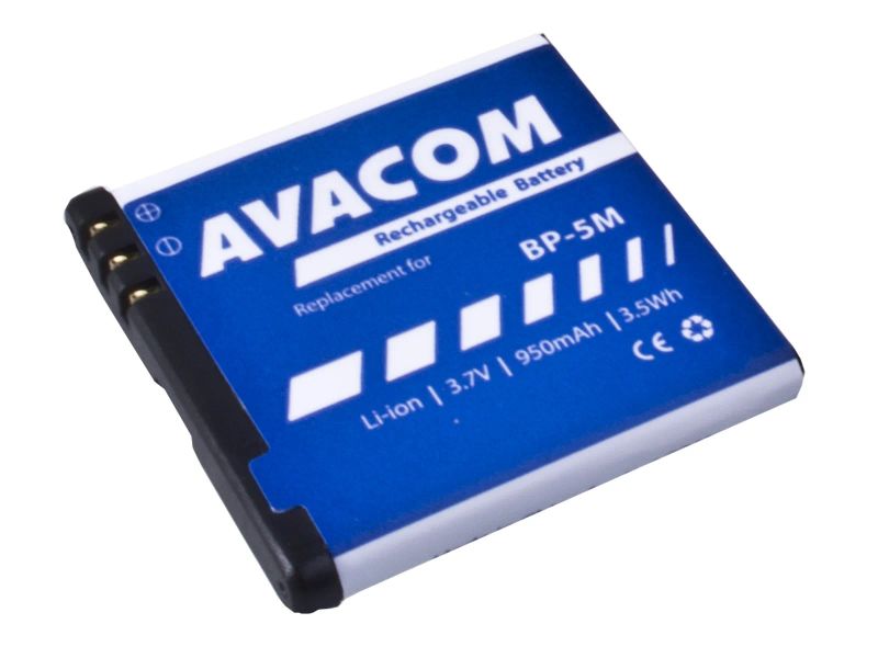 Baterie AVACOM GSNO-BP5M-S950A do mobilu Nokia N81, 6500 Slide Li-Ion 3,7V 950mAh (náhrada BP-5M)