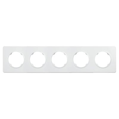 Pětinásobný rámeček ELECTROMALT OVAL OVA1005W, bílý
