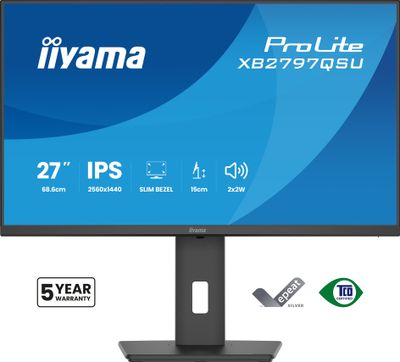 iiyama ProLite/XB2797QSU-B1/27"/IPS/QHD/75Hz/1ms/Černá/5R