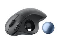 Kulový ovládač - ergonomický - optický - 5 tlačítka - bezdrátový - Bluetooth, 2.4 GHz - USB přijímač Logitech Logi Bolt - grafit