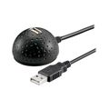 Kabel USB 2.0 GOOBAY prodlužovací s podstavcem na stůl, černý