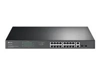 V1 - přepínač - 16 x 10/100/1000 (PoE+) + 2 x 10/100/1000 + 2 x kombinace Gigabit SFP - Lze montovat do rozvaděče - PoE+ (250 W)