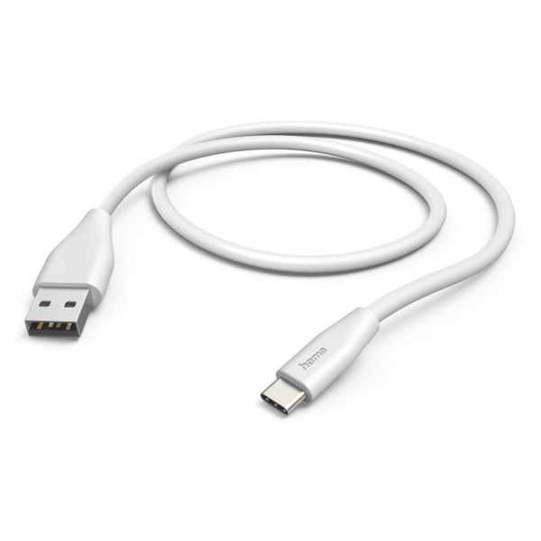 HAMA Kabel USB-A/USB-C, 1,5m, bílý