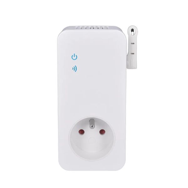 SOLIGHT DY10S Zásuvka prírodná s termostatom pre DY10GSM