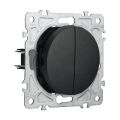 Vypínač ELECTROMALT OVAL OVA1008B černý