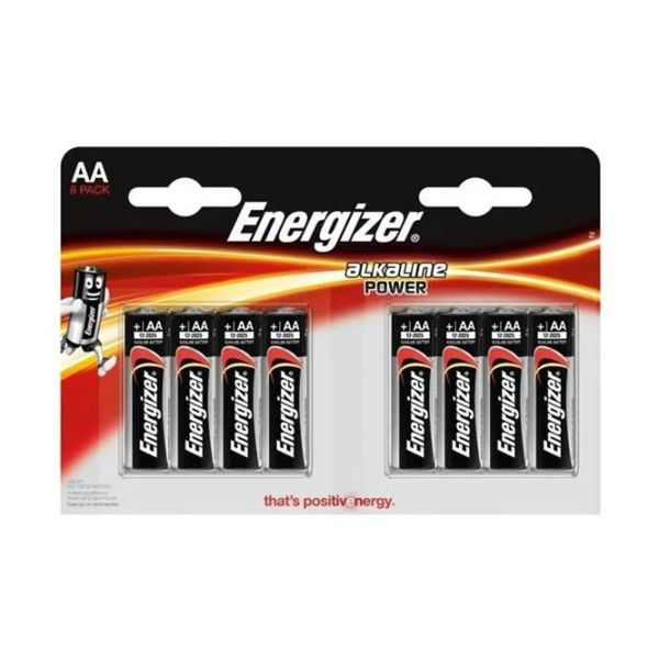 ENERGIZER Alkaline Power, Baterie, AA, LR6, 8ks