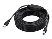 Vision - Kabel USB - USB typ A (M) do USB Type B (M) - USB 3.0 - 15 m - aktivní inline booster - cerná