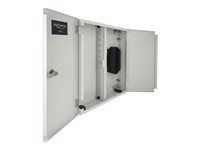 Fiber optic wall distribution box with d