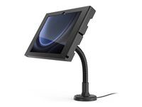 Compulocks Galaxy Tab S9/S9FE 10.9" Apex Enclosure Flex Arm Mount Black - Stojan - pro tablet - flexibilní rameno pro montáž - uzamykatelný - kovový rám - cerná - velikost obrazovky: 10.9" - pro Samsung Galaxy Tab S10 FE, Tab S10 Lite, Tab S11, Tab S9, Tab S9 FE