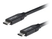 3 ft / 1m - USB-IF Certified - 5A PD - USB 2.0 - USB Type C Charging Cable - USB C Fast Charge Cable (USB2C5C1M) - USB kabel - USB-C (M) do USB-C (M) - Thunderbolt 3 / USB 2.0 - 5 A - 1 m - černá