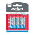 Baterie AA (R6) alkalická REBEL EXTREME Alkaline Power 4BP BAT0097B