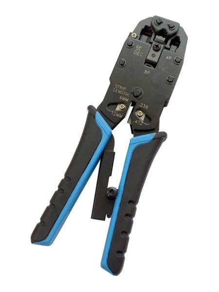 W-Star Kleště UTP RJ45/ RJ12/RJ11 PROFI s ráčnou bez ořezávače izolace