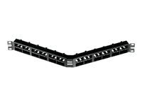 úhlový patch panel pro 48 modul? 1U