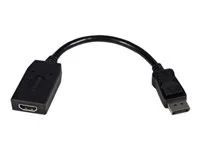 1920 x 1200 - DP to HDMI Converter - Plug and Play DisplayPort to HDMI Dongle (DP2HDMI) - Video adaptér - DisplayPort s piny (male) do HDMI se zdířkami (female) - 24 cm - černá - pro P/N: MST14DP123DP, MSTCDP123DP, SV231QDPU34K, TB3DK2DPPDUE, TB3DKDPMAW, TB3DKDPMAWUE