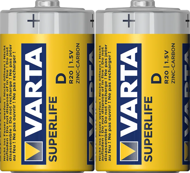 Varta SuperLife D 2x (ve fólii)