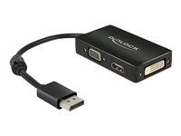 Nástroj pro převod videa - DisplayPort - DVI, HDMI, VGA - černá