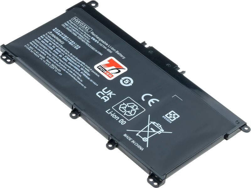 Baterie T6 Power pro HP Pavilion 15-eh0000, 15-eg0000, 17-cn0000, 250 G9, 3620mAh, 41Wh, 3cell
