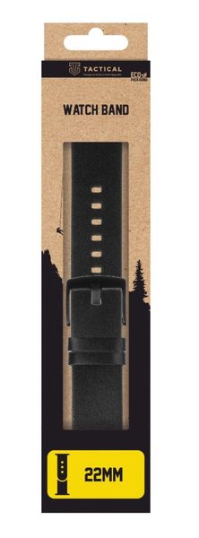Tactical 307 Kožený Řemínek 22mm Black