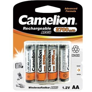 CAMELION Baterie nabíjecí AA 4ks NI-MH2700mAh