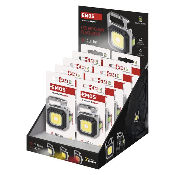 Cob led nabíjecí přívěšková svítilna 750 lm