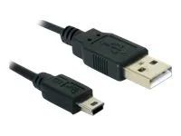 Kabel USB - USB (M) do mini-USB typ B (M) - 1 m