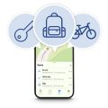 HAMA Bluetooth Lokátor, 2ks, čierny (Apple, Andr)