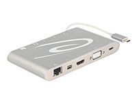 Dokovací stanice - USB-C - VGA, HDMI, Mini DP - 1GbE