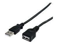 M/F - 3 ft USB A to A Extension Cable - 3ft USB 2.0 Extension cord (USBEXTAA3BK) - Prodlužovací šňůra USB - USB (M) do USB (F) - USB 2.0 - 91 cm - černá - pro P/N: 35FCREADBK3, ICUSB2321F, ICUSB232V2, LTUB1MBK, MSDREADU2OTG, ST4300USB3EU, UUSBOTG