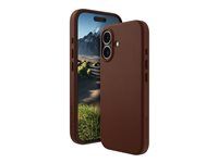 Zadní kryt pro mobilní telefon - kompatibilita s MagSafe - kůže full-grain - dark tan - pro Apple iPhone 16