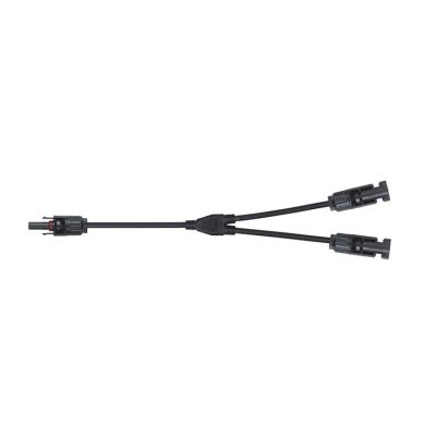 Konektor pro solární panely MC4 GETI rozbočení 1x zdířka 2x konektor 30cm