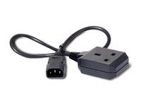 Elektrický kabel - IEC 60320 C14 do BS 1363 (F) - 10 A - 61 cm - černá - pro P/N: SCL500RMI1U, SCL500RMI1UC, SCL500RMI1UNC, SMTL1500RMI3UC, SMTL750RMI2UC