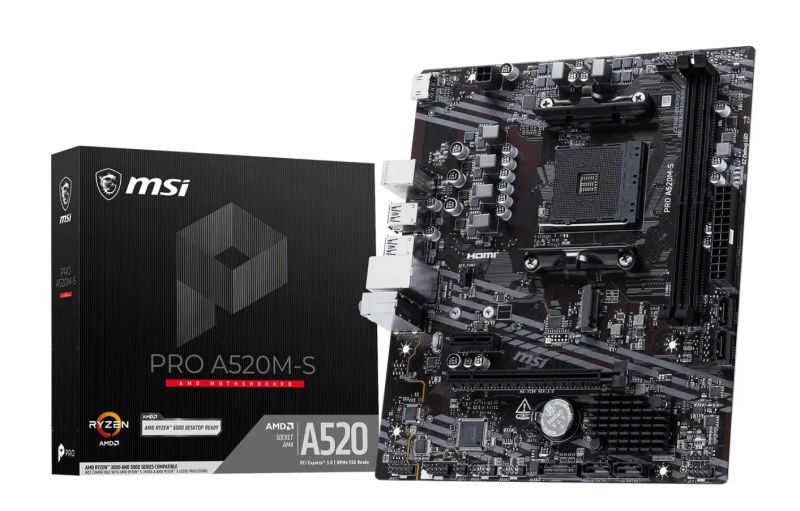 MSI PRO A520M-S/AM4/mATX