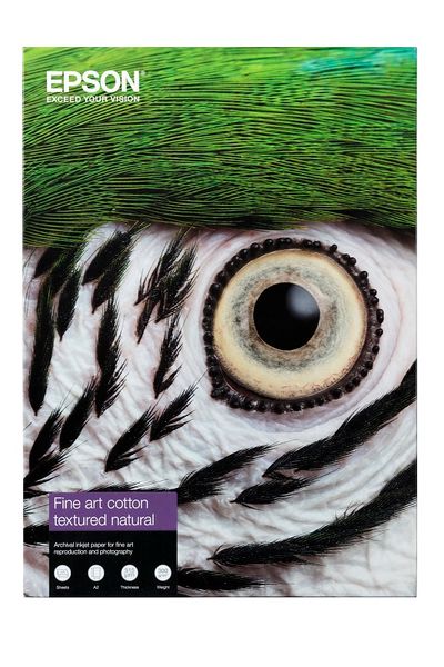 Epson Fine Art Cotton Textured Natural A4, 25 s.