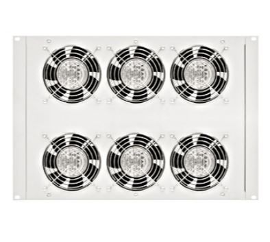 Horní/spodní ventil.jednotka,6x ventilátor,termostat,8U
