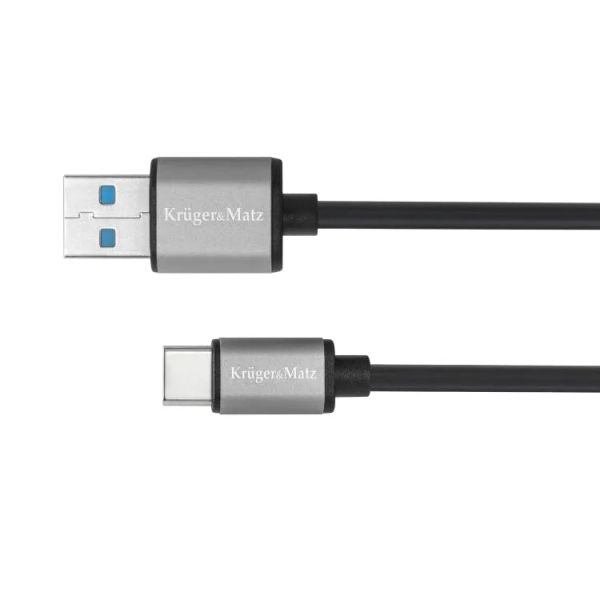 Kabel KRUGER & MATZ KM1244 Basic USB 3.0/USB-C 1m Black