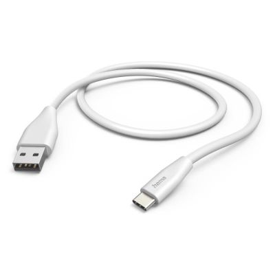 HAMA Kabel USB-A/USB-C, 1,5m, bílý