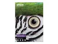 Bavlna - texturovaný matný - 515 mikronů - bílá (natural white) - A4 (210 x 297 mm) - 300 g/m² - 25 listy bavlněný papír