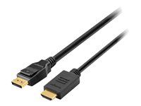 Kabel adaptéru - DisplayPort s piny (male) do HDMI s piny (male) - 1.83 m - černá - pasivní, podpora 1080p