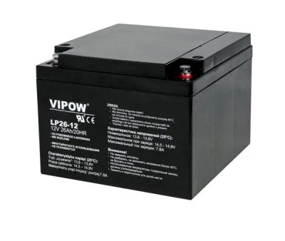 Baterie olověná 12V 26Ah VIPOW BAT0270