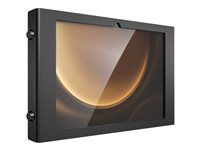 Škříň - přenosný, odkrytá přední/zadní kamera a senzory - pro tablet - uzamykatelný - kovový rám - černá - velikost obrazovky: 12.4" - přimontovatelný podlahový stojan - pro Samsung Galaxy Tab S10+, Tab S9 FE+, Tab S9+