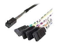 Kabel SATA/SAS - přímý - 4 linky - SATA (F) do 4 x Mini SAS HD (SFF-8643) (M) - 45 cm - přímý konektor