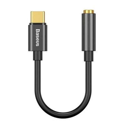 Baseus audio adaptér z USB-C na Jack 3,5mm černý