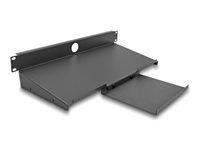 19? Shelf for Keyboard and Mouse 1U dark