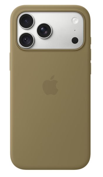 Silikónové puzdro pre iPhone 18 Pre Max s MS – olivová