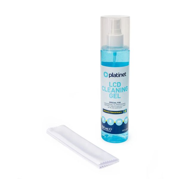 Platinet PFS6255 čistící gel na LCD 250 ml + utěrka z mikrovlákna
