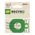 Nabíjecí baterie AA (R6) 1,2V/2600mAh GP Recyko 2ks