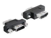 Spojka HDMI - HDMI se zdířkami (female) do HDMI se zdířkami (female) - otočný konektor 180°