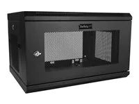 19 Inch Wall Cabinet (RK616WALM) - Rozvaděčová skříň - montáž na stěnu - černá - 6U
