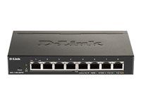 Přepínač - inteligentní - 8 x 10/100/1000 (PoE) - desktop - PoE (64 W)